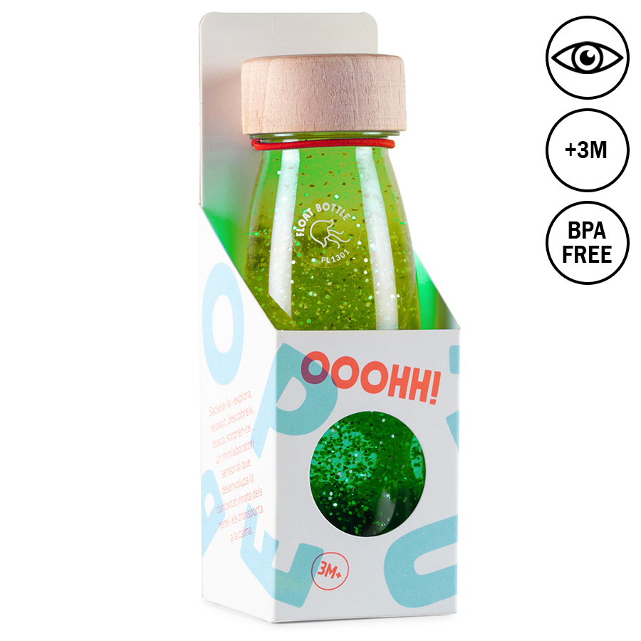 Senzorická plovoucí lahev - zelená 250ml